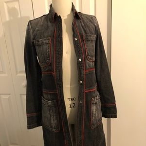 DKNY TRENCH DENIM JACKET